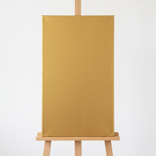 Gold canvas on a stretcher 40x70