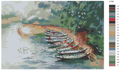 Картина по номерам BRUSHES-PAINTS "Азиатский быт" U-790 40x60 см