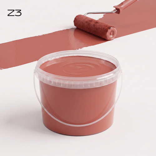 Acrylic paint. "Z3 - Beige-red"
