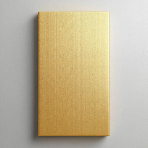 Gold canvas on a stretcher 30x70