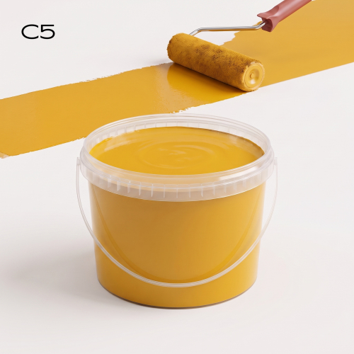 Акриловая краска в ведре 20 л. C5 -Горчично-жёлтый