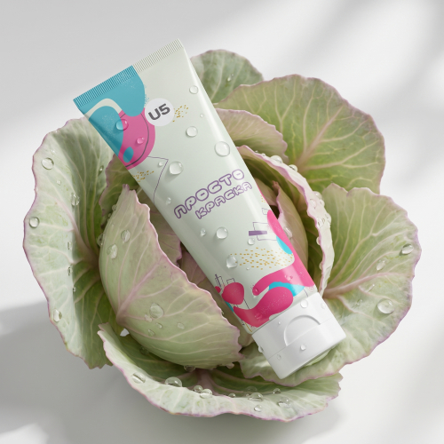 Acrylic paint in a 300 ml tube. "U5 - Очень pale green"