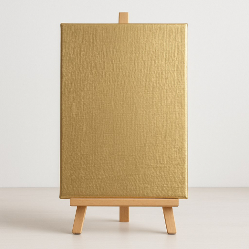 Gold canvas on a stretcher 40x60