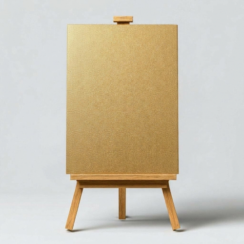 Gold canvas on a stretcher 50x80