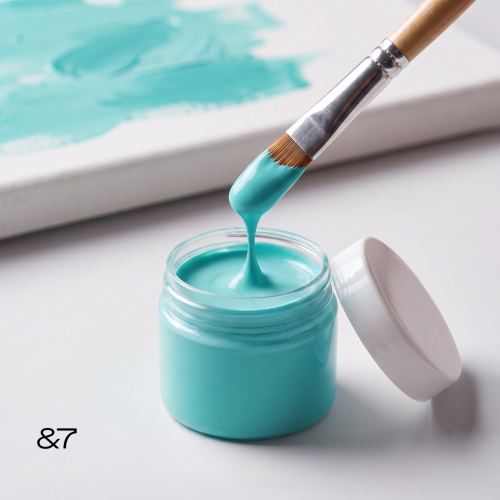 Acrylic paint. в тубе 30 мл. "&7 - light gray-blue