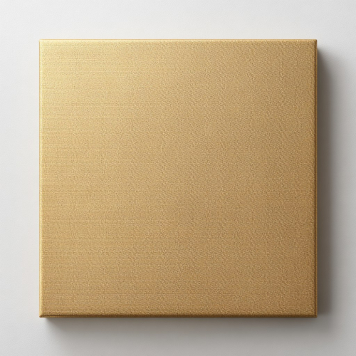 Gold canvas on a stretcher 50x50