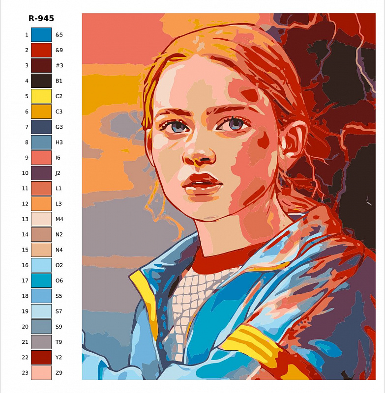Картина по номерам R945 "Макс. Очень странные дела. Stranger Things" 40x50