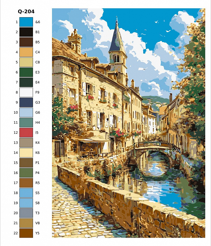 Картина по номерам Q204 "Замки и крепости" 70x110
