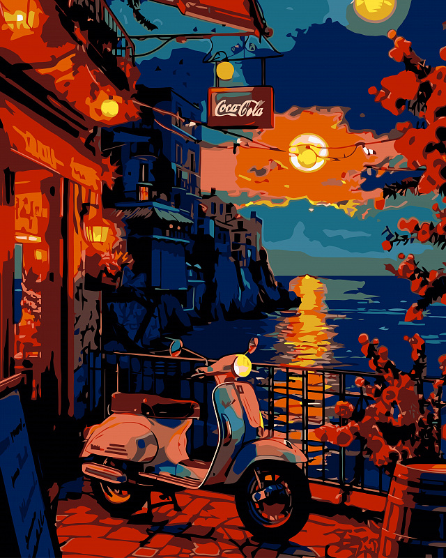 Картина по номерам Н1 "Закат", 40x50 см