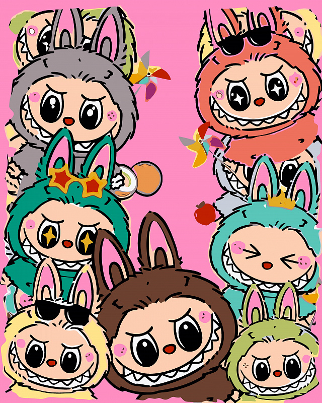 Картина по номерам T704 "Монокума. Аниме Данганронпа - Danganronpa " 40X50