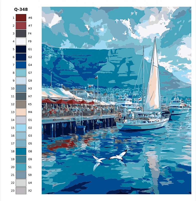 Картина по номерам Q348 "Южная Африка.Кейптаун" 60x80