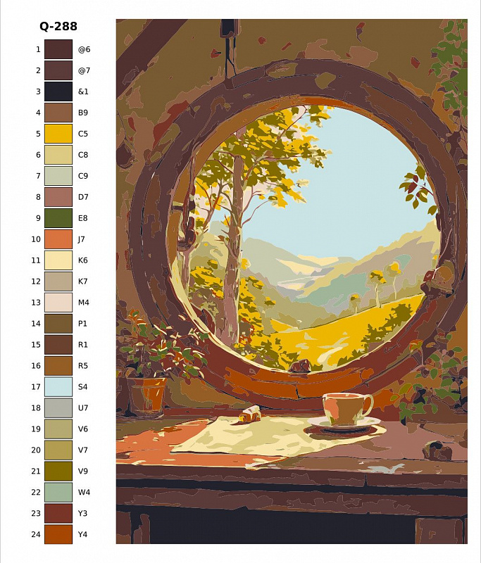 Картина по номерам Q288 "Дом хоббита" 40x60