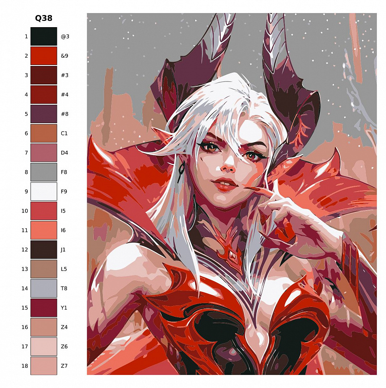 Картина по номерам Q38 "Mobile Legends: Алиса" 40х50