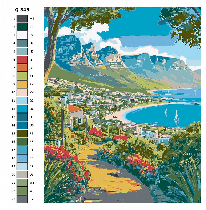 Картина по номерам Q345 "Столовая гора" 40x50