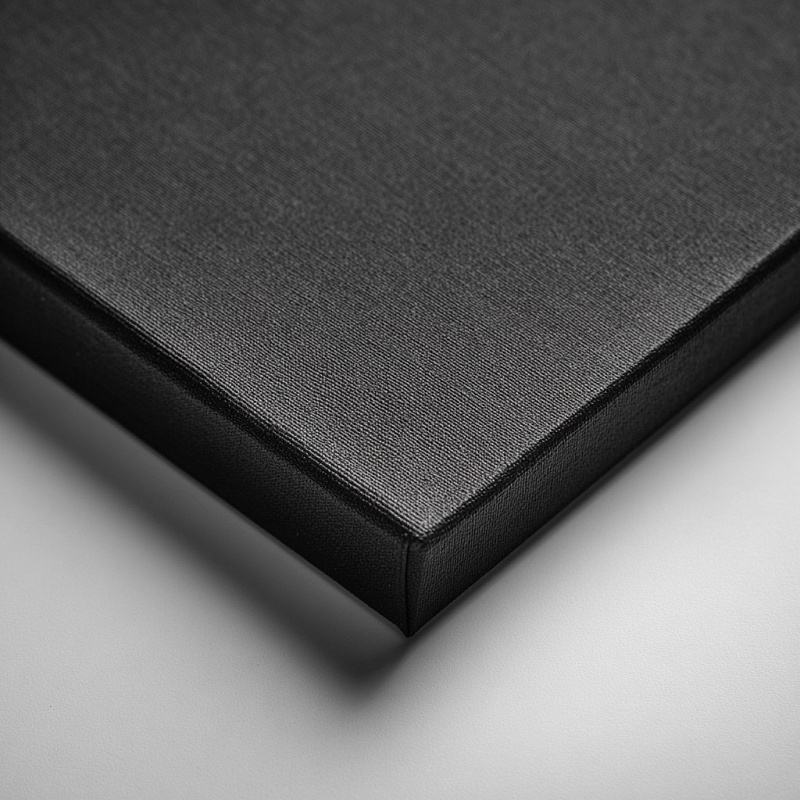 Black canvas on a stretcher 120x180