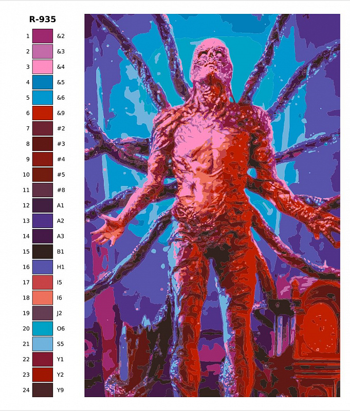 Картина по номерам R935 "Векна. Очень странные дела. Stranger Things" 40x60