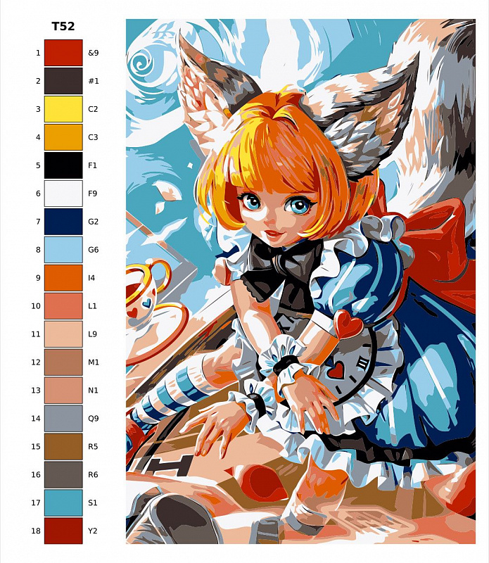 Картина по номерам Т 52 "Mobile Legends: Зетиан", 50x70 см
