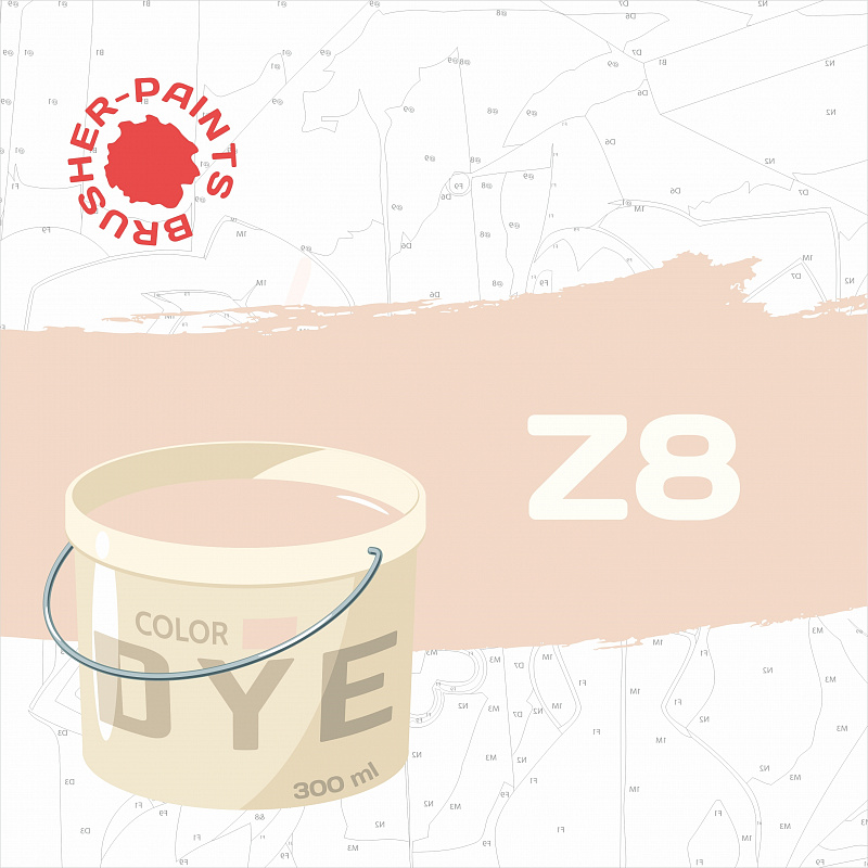 Acrylic paint in a 300 ml tube. "Z8 - Bluish-white"