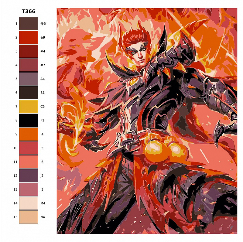 Картина по номерам Т366 "Mobile Legends: ВАЛИР" 80x100