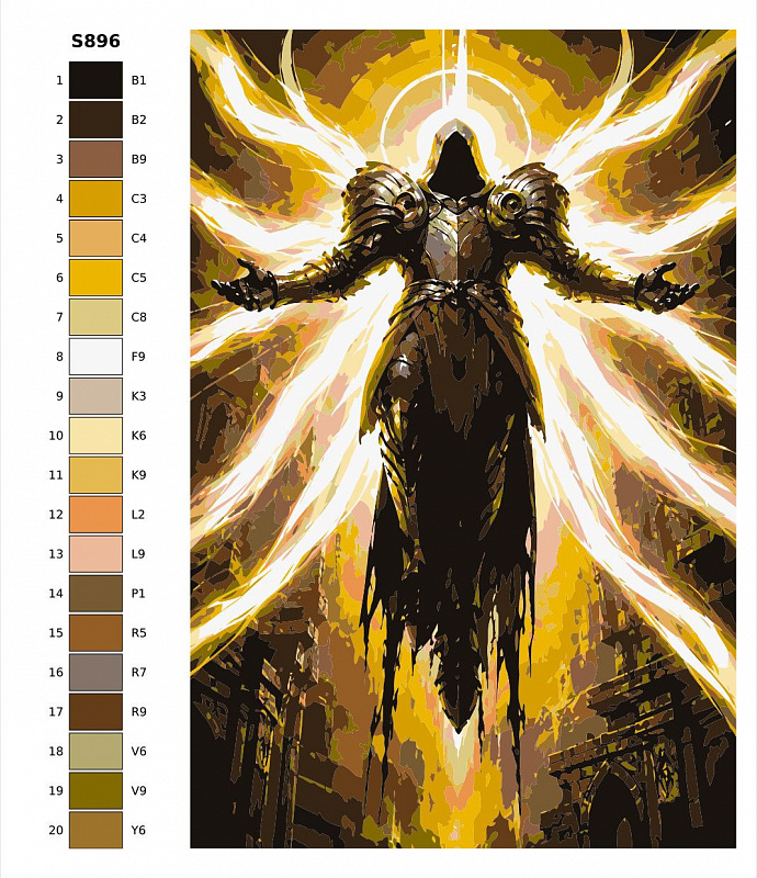 Картина по номерам S896 "Инарий. Diablo" 70x110