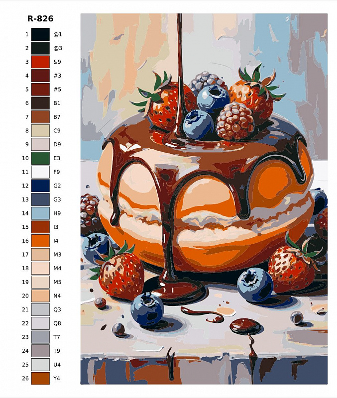 Картина по номерам R826 "Фудпорн" 50x70