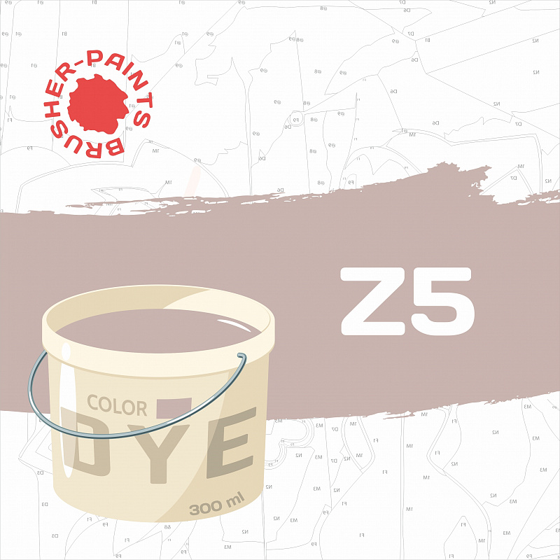Acrylic paint in a 300 ml tube. "Z5 - Light bluish-gray"
